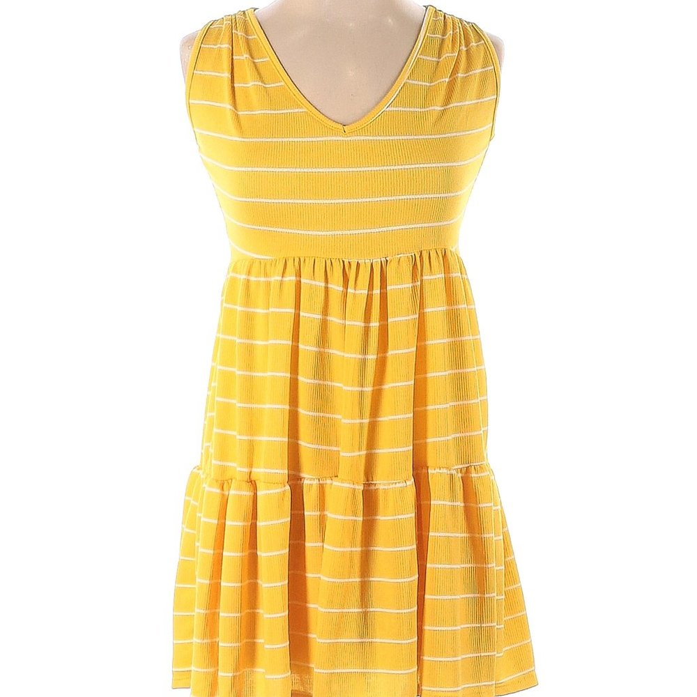 See You Monday Women Yellow Casual Dress S